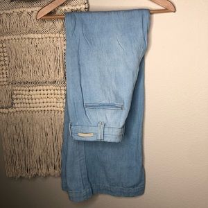 Anthro Pilcro and the Letterpress Wide Leg Jeans